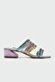 Jazz Silver Multi Women's Heeled Slippers - 6