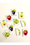 Wooden Matching Fruits Educational Toy Intelligence Cards Flashcards - 4