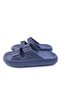 Eva Double Buckle Navy Blue Unisex Slippers - 2