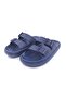 Eva Double Buckle Navy Blue Unisex Slippers - 3