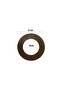 5cm 3mm Mdf Walnut Macrame Small Ring Set, 10Pcs - 2