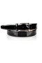 Men's Black Patent Leather (Shiny) Faux Leather Belt 3.5 cm Classic Fabric Trouser Belt