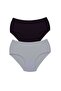2 Pieces Women's High Waist Bato Thick Rubber Panties S3
