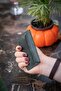 Manual Leather Card Holder - Ocean Green - Real Leather & Handmade - Minimalist Design - 8