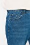 Lacivert %100 Pamuk Straight Fit Jeans Kot Pantolon TMNAW23JE00023 - 4