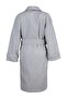 Gray Oversize Wide Cut Belted Long Wool Stamp Coat TWOAW22KB0015 - 8