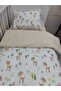 Cotton Baby Kids Bedding Set 70x120 Karaca Brown for Park Crib - 2