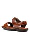 Daily Men's Genuine Leather Comfortable Soft Mold Summer Single Tape Velcro Non-Slip Sole Sandals 107 - 3