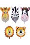 Cute Animals Safari Foil Balloon Set of 5