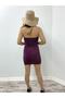 Sparkly Flexible Fabric Strapless Purple Dress Evening Dress and Graduation Dress Evening Dress 575 - 3