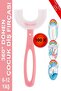 U Shape Baby Toothbrush Pink Color 100 Pieces (6-12 Years)