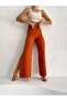 Palazzo Trousers with Elastic Waist and Slits on the Side - 2