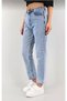 Aisha X Blue Snow Wash Mom Boyfriend Jean Women's Power Lycra Collector - 2