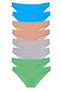 8 Pieces Super Eco Set Lycra Women's Slip Panties Skin Gray Green Blue (With Earphones and Headphones Gift)