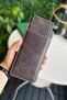 Men's Gray Long Wallet Genuine Leather Portfolio with Phone Compartment Long Men's Wallet |   Boston - 6