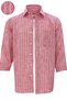 Men's Dusty Rose Checked Long Sleeve Classic Cut Shirt - 3