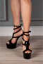 Miguel Patent Leather Thin Strap High Heeled Women's Shoes