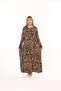 Women's Plus Size Long Sleeve Viscose Combed Cotton Hijab Suitable Long Dress - 5