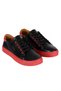Red - Genuine Leather Women's Sneakers