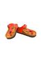 Genuine Leather Red Children's Slippers - 5