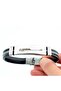Braided Cord Steel Men's Bracelet with Bismillah Written