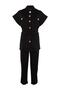 Black Gold Buttoned Vest-Trousers Knitted Set TCTAW22US0062 - 7