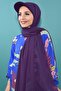 شال قبعة شيفون أرجواني - 4