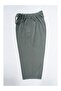 Men's Raw Cloth Elastic High Waist Comfortable Fit Natural Cotton Capri Shorts