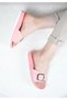 Women's Orthopedic Soft Fuspet Powder Pink Buckle Slippers