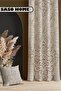 Cream - Beauty Aura Modern Model 140 x 270 cm Digital Print Drapery Curtain Single Panel