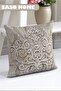 Cream - Beauty Aura Modern Model 140 x 270 cm Digital Print Drapery Curtain Single Panel - 4