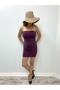Sparkly Flexible Fabric Strapless Purple Dress Evening Dress and Graduation Dress Evening Dress 575 - 4