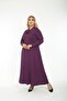 Women's Standard Plus Size Tie Collar Casual Fit Viscose Combed Cotton Dress - 3