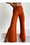 Palazzo Trousers with Elastic Waist and Slits on the Side - 5