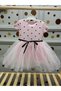 Polka Dot Tutu Dress with Belt Detail