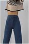 Daisy 90's Striagth Blue Lycra Super High Waist Loose Jeans - 4