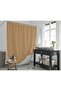 Bathroom Curtain 1x120x200 Single Wing Beige Shower Curtain with Ring Gift 0010
