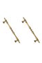 (2 PCS) Island Rustic (ANTIQUE YELLOW) Handle Furniture Cloakroom Drawer Kitchen Cabinet Nightstand Dresser 224mm - 5