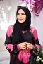 شال قطني ممشط باللون الأسود