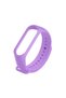 Watch Strap Compatible With Xiaomi Mi Band 5 Ent Quality Sport Watch Thermoplastic Band Purple