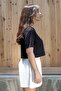 Siyah Crop T-shirt - 2