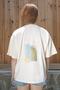 Oversize Krem T-Shirt - 2