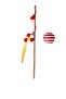 Pompom Daisy Figured Bell Cat Fishing Rod and Rope Wrap Cat Ball Pack of 2