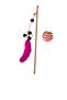 Pompom Daisy Figured Bell Cat Fishing Rod and Rope Wrap Cat Ball Pack of 2 - 3