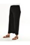 Women's Black Elastic Waist Plus Size Ayrobin Trousers - 6