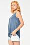 Indigo-Inido Likely Round Neck Tank Top - 2