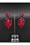 Burgundy Crystal Stone Henna Wedding Bridal Earring – Bijoux Earring – Bijoux Earring – Bijoux Earring - 5