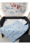 70x120 Baby Sleeping Set with Mosquito Net and Moon Pattern, 12 Pieces Compatible with Park Cribs (crib is not included) - 3