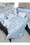 70x120 Baby Sleeping Set with Mosquito Net and Moon Pattern, 12 Pieces Compatible with Park Cribs (crib is not included) - 6