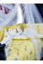 70x120 Baby Sleeping Set with Mosquito Net and Moon Pattern, 12 Pieces Compatible with Park Cribs (crib is not included) - 7